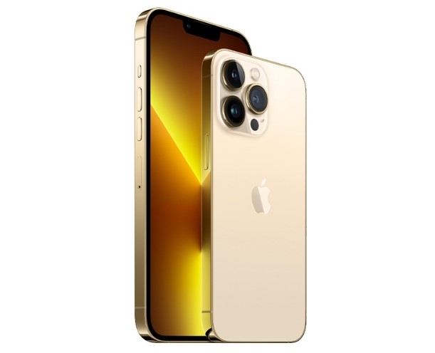 iPhone 13 Pro màu vàng với chất liệu thép bóng